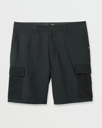 Union Amphibian Cargo 20" Hybrid Short - Black Quick Silver Black