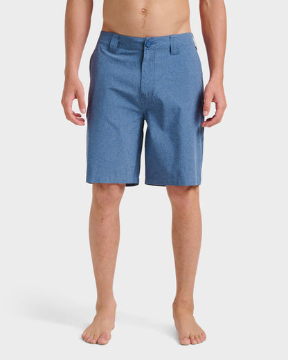Union Heather 20" Amphibian Hybrid Shorts - Indigo Mist Quick Silver Indigo Mist
