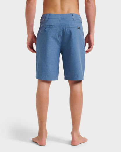 Union Heather 20" Amphibian Hybrid Shorts - Indigo Mist Quick Silver Indigo Mist
