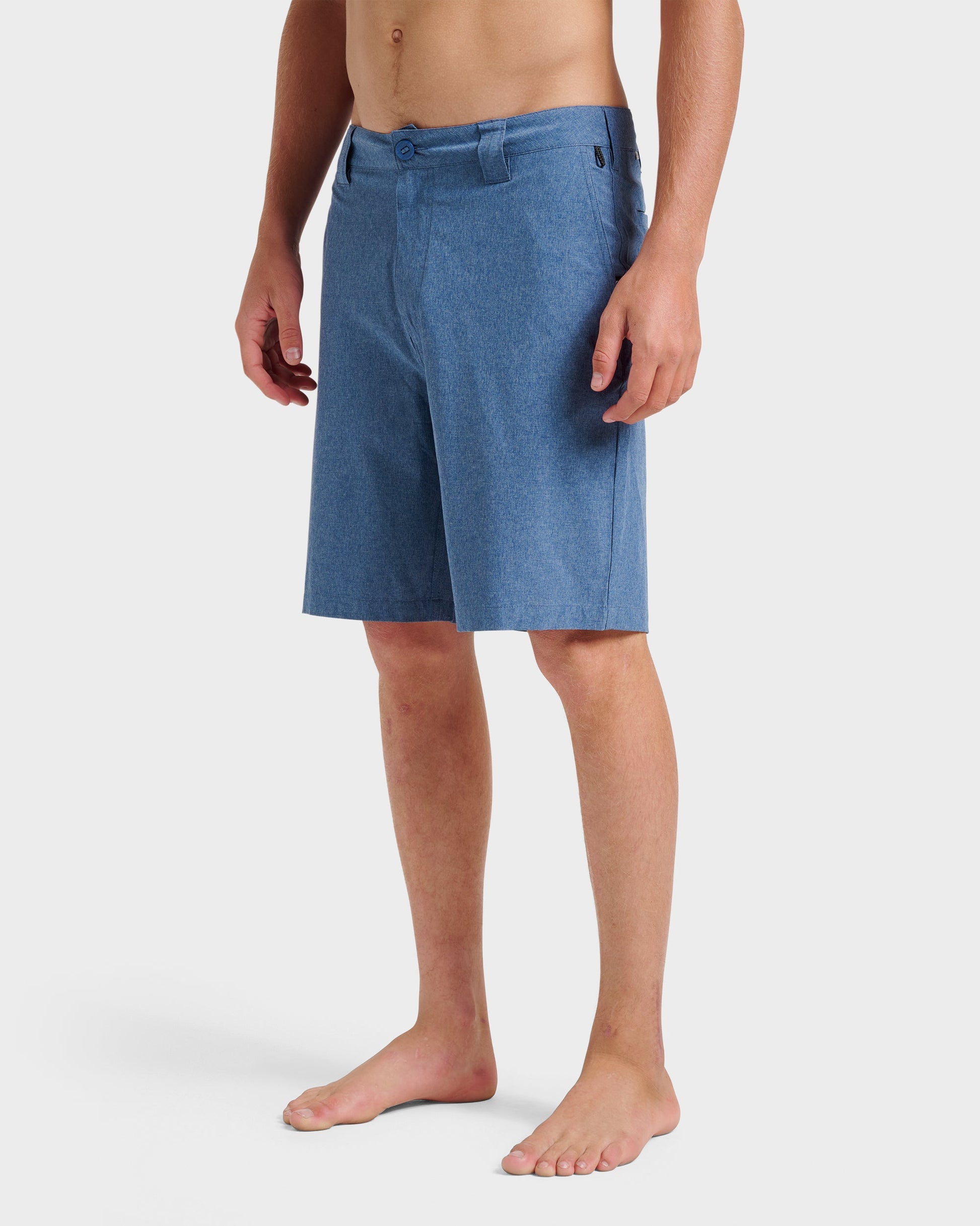 Union Heather 20" Amphibian Hybrid Shorts - Indigo Mist Quick Silver Indigo Mist