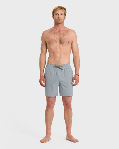 Taxer Amphibian 18" Hybrid Shorts - Smoked Gray Quick Silver Smoked Gray
