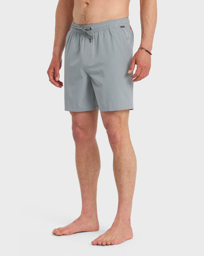 Taxer Amphibian 18" Hybrid Shorts - Smoked Gray Quick Silver Smoked Gray