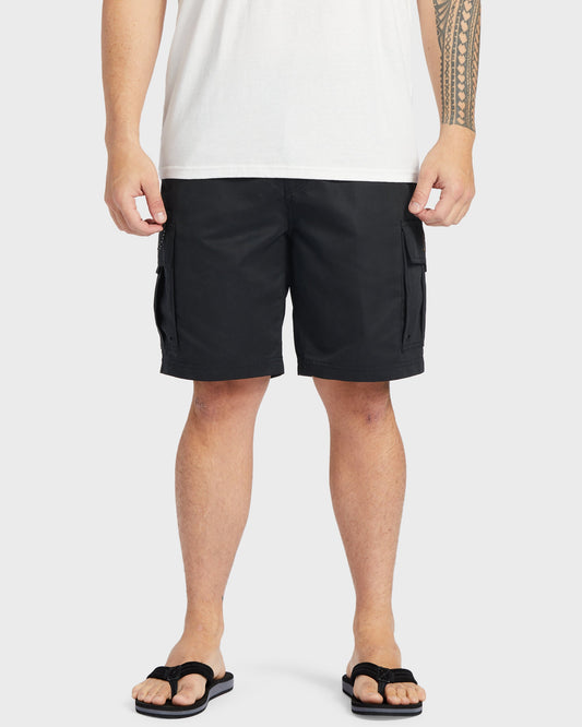 Waterman Maldive Atoll 20" Cargo Shorts - Black Quick Silver Black