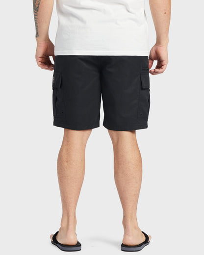Waterman Maldive Atoll 20" Cargo Shorts - Black Quick Silver Black