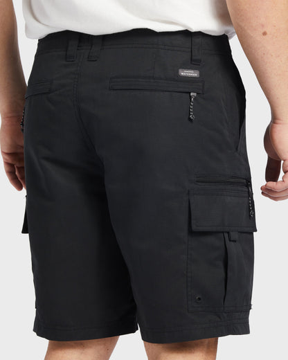 Waterman Maldive Atoll 20" Cargo Shorts - Black Quick Silver Black