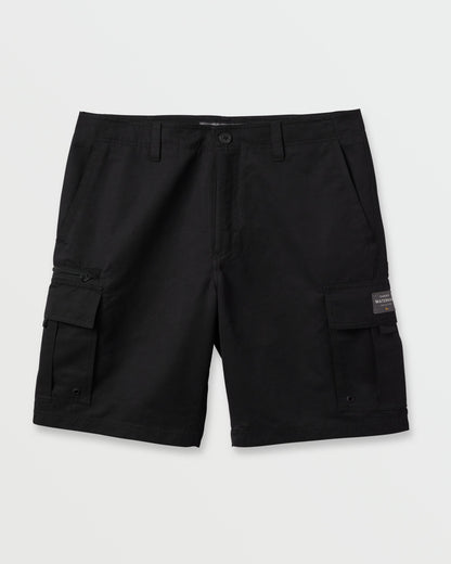 Waterman Maldive Atoll 20" Cargo Shorts - Black Quick Silver Black