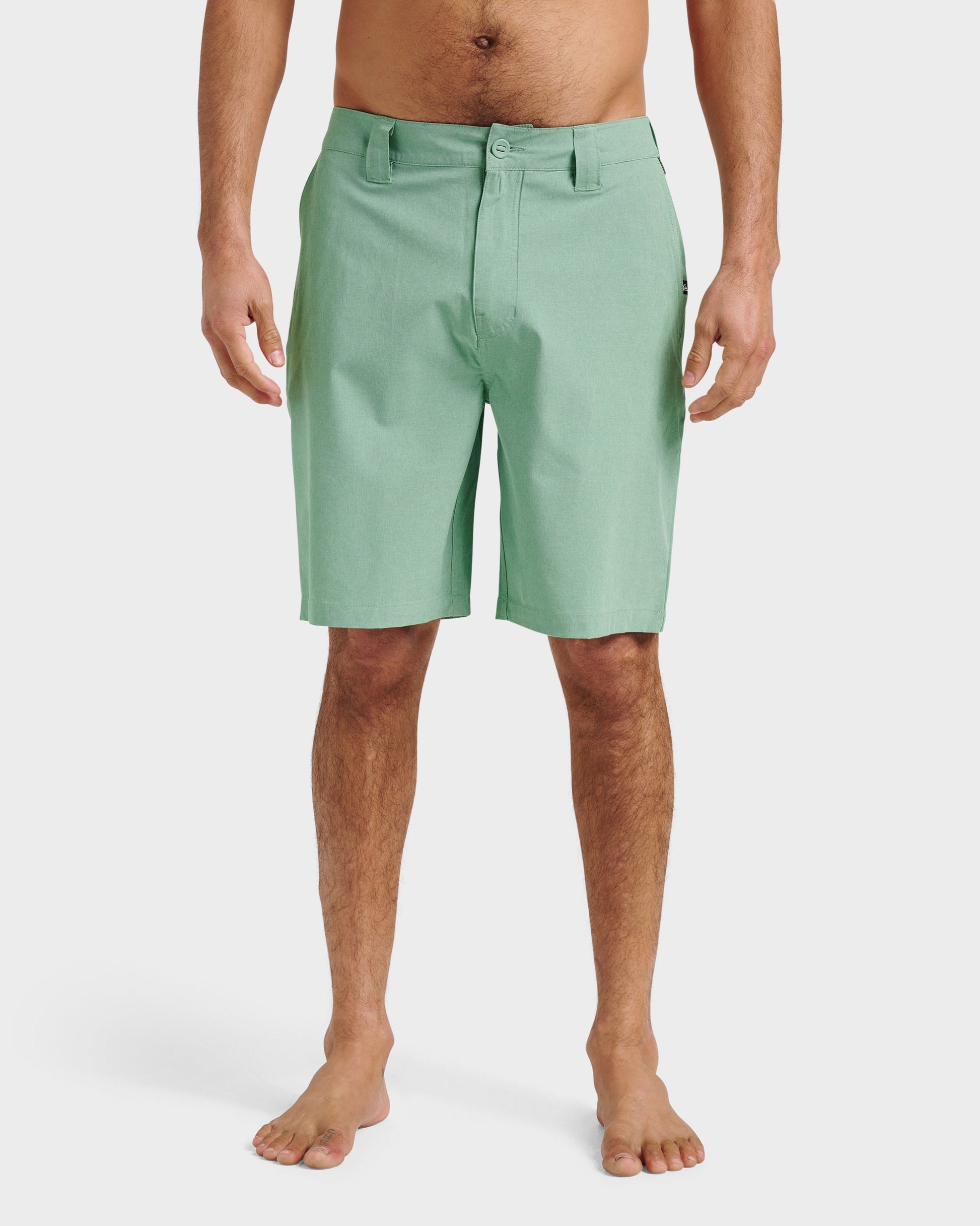Union Heather 20" Amphibian Hybrid Shorts - Granite Green Quick Silver Granite Green