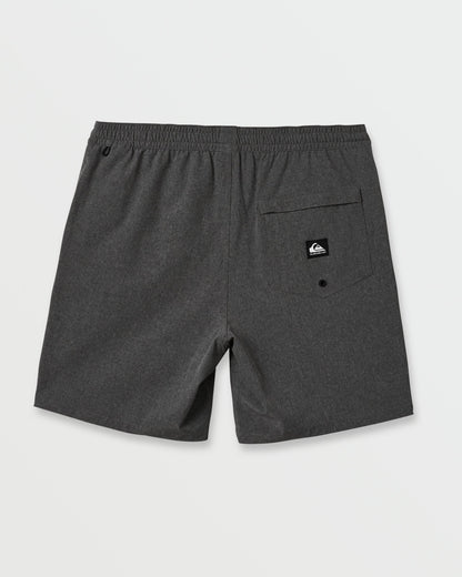 Taxer Heather Amphibian 18" Hybrid Shorts - Black Quick Silver Black
