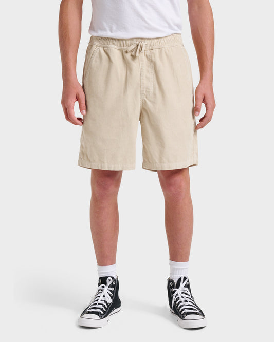 Taxer Corduroy Shorts - Fog Grey Quick Silver Fog Grey