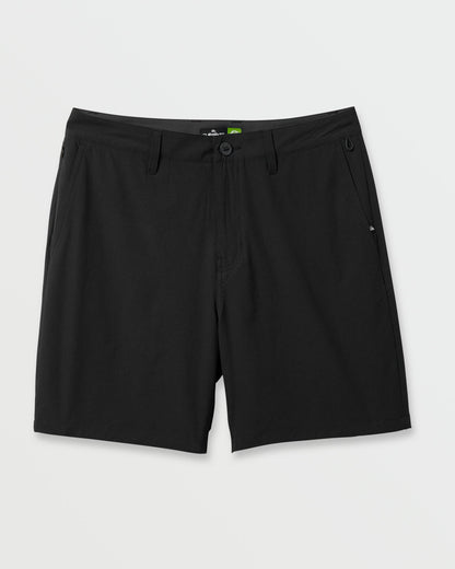Union Transit 19" Amphibian Hybrid Shorts - Black Quick Silver Black