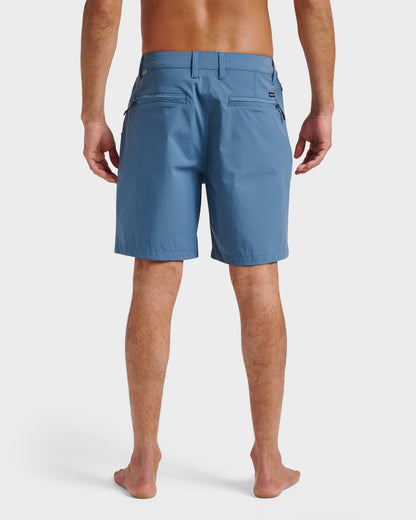 Union Transit 19" Amphibian Hybrid Shorts - China Blue Quick Silver China Blue