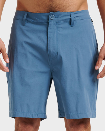 Union Transit 19" Amphibian Hybrid Shorts - China Blue Quick Silver China Blue