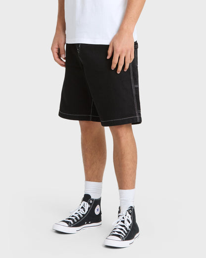 Mercury Carpenter Denim Short - Black Quick Silver Black