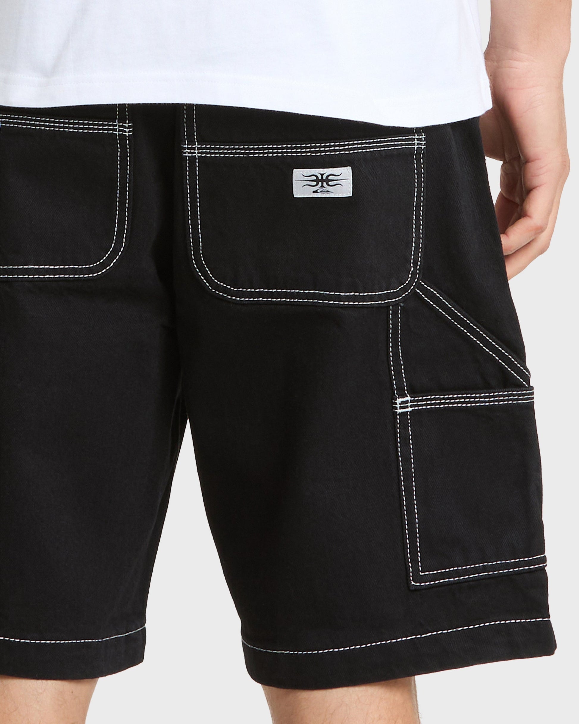 Mercury Carpenter Denim Short - Black Quick Silver Black