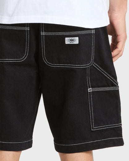 Mercury Carpenter Denim Short - Black Quick Silver Black