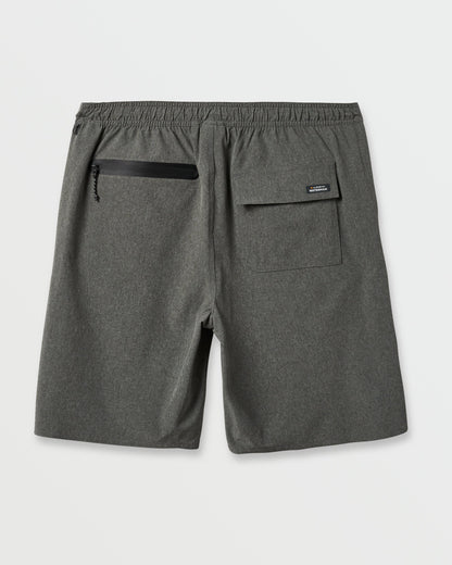 Waterman Suva 20" Amphibian Hybrid Shorts - Dark Grey Heather Quick Silver Dark Grey Heather