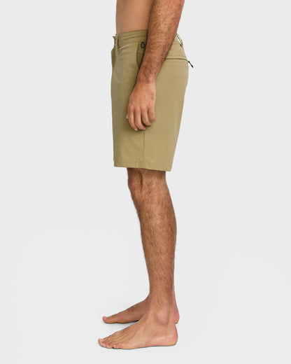 Union Transit 19" Amphibian Hybrid Shorts - Twill Quick Silver Twill