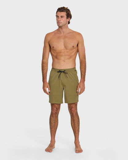 Taxer Amphibian 18" Hybrid Shorts - Aloe Quick Silver Aloe