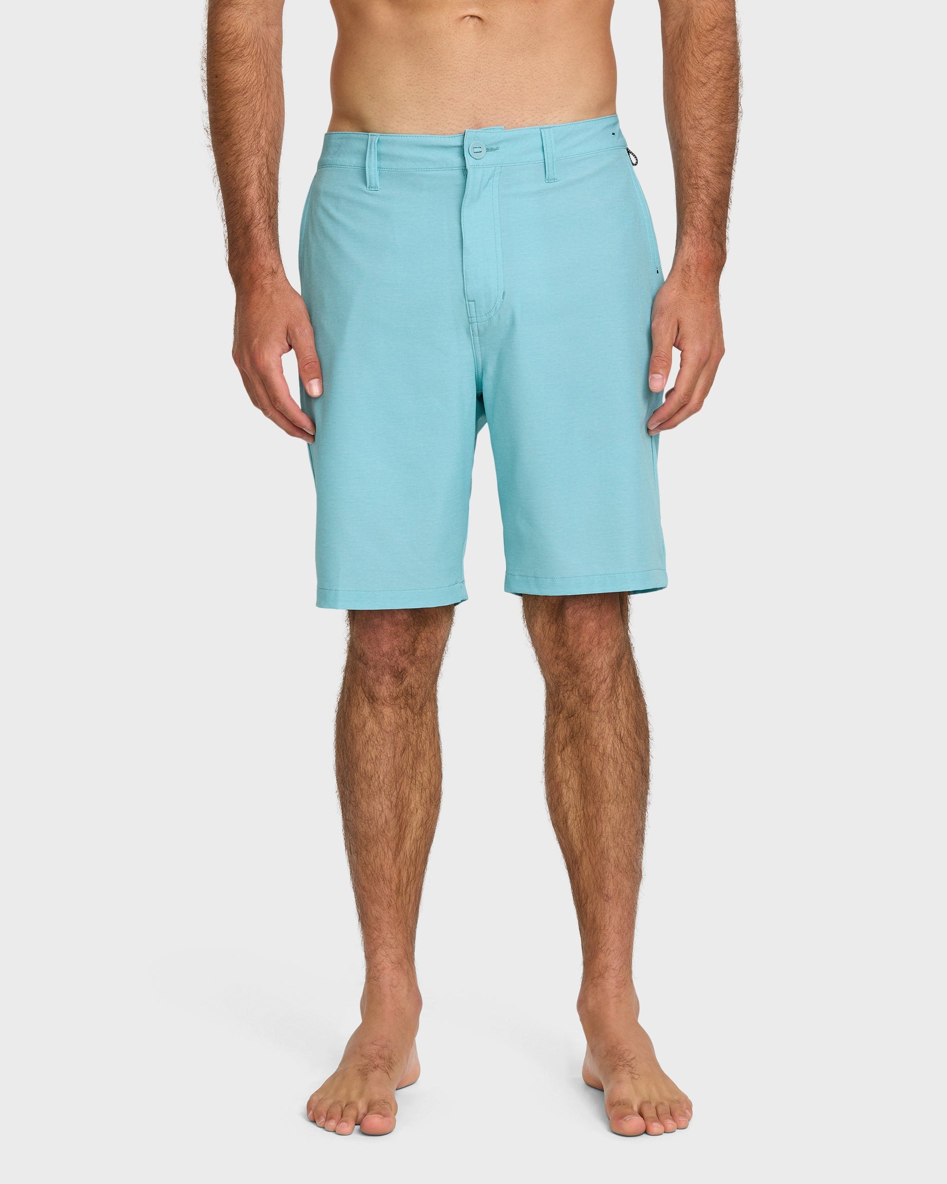 Union Heather 20" Amphibian Hybrid Shorts - Aqua Blue Quick Silver Aqua Blue