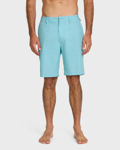 Union Heather 20" Amphibian Hybrid Shorts - Aqua Blue Quick Silver Aqua Blue