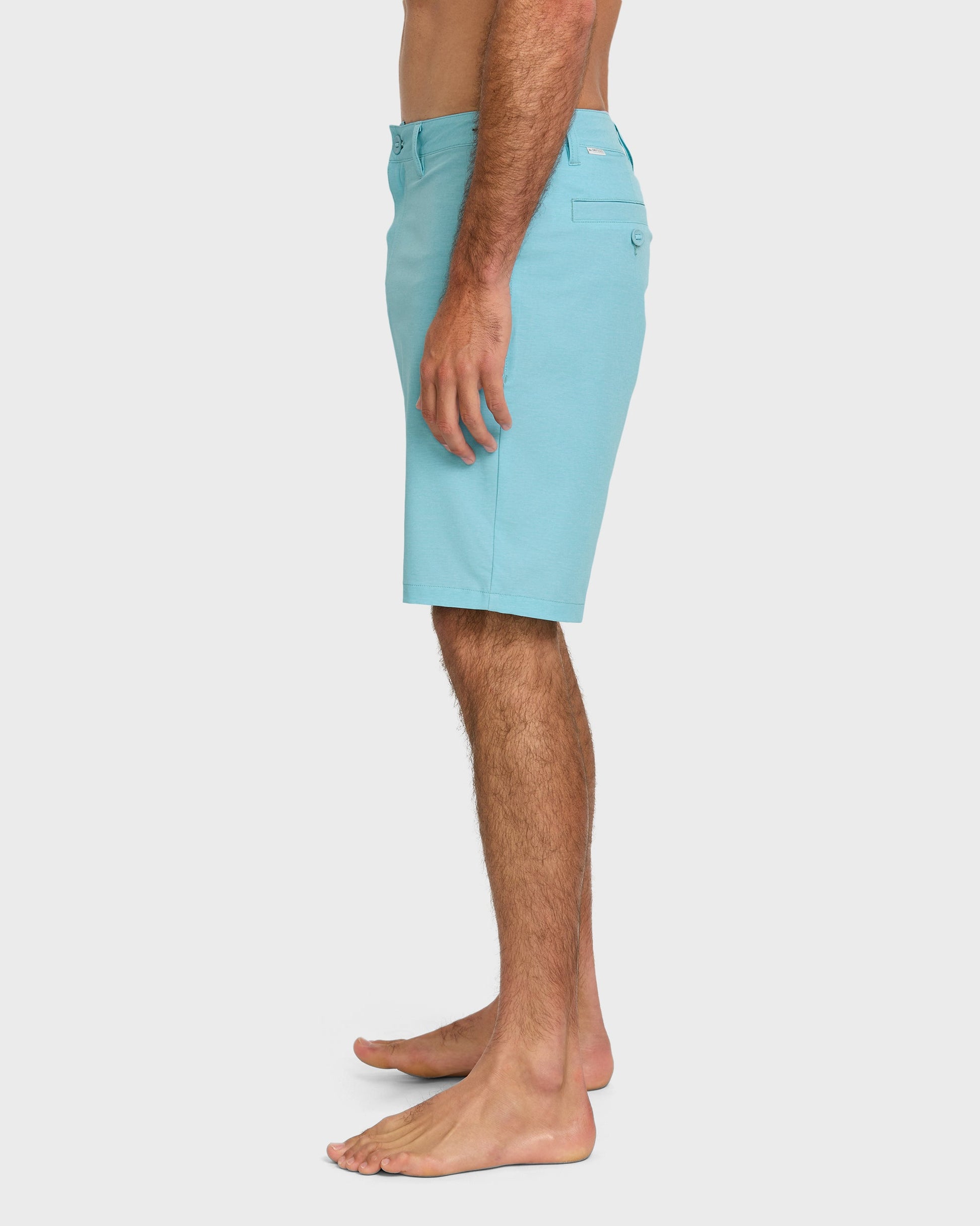 Union Heather 20" Amphibian Hybrid Shorts - Aqua Blue Quick Silver Aqua Blue