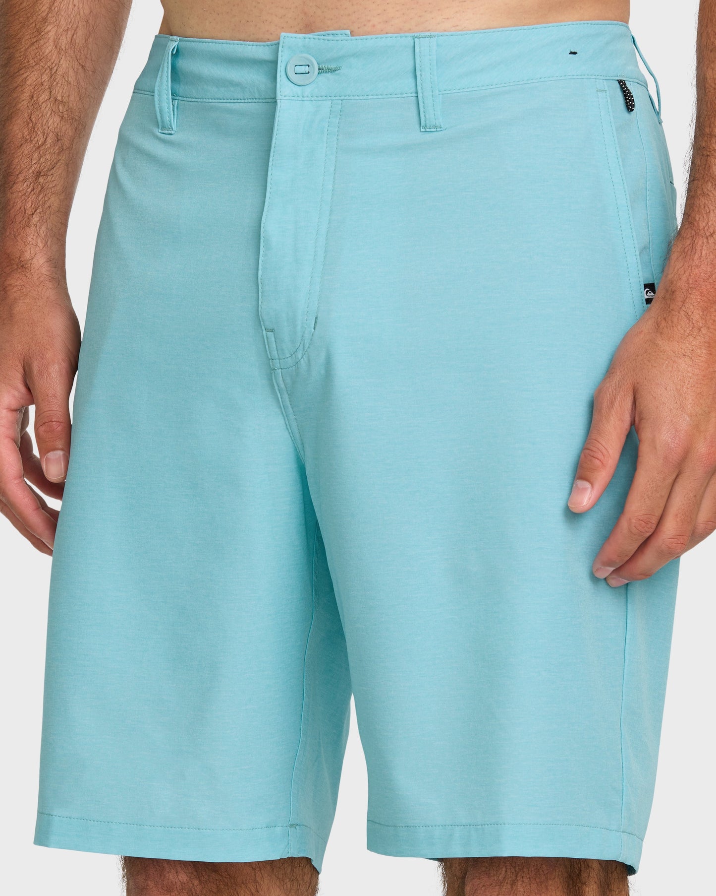 Union Heather 20" Amphibian Hybrid Shorts - Aqua Blue Quick Silver Aqua Blue