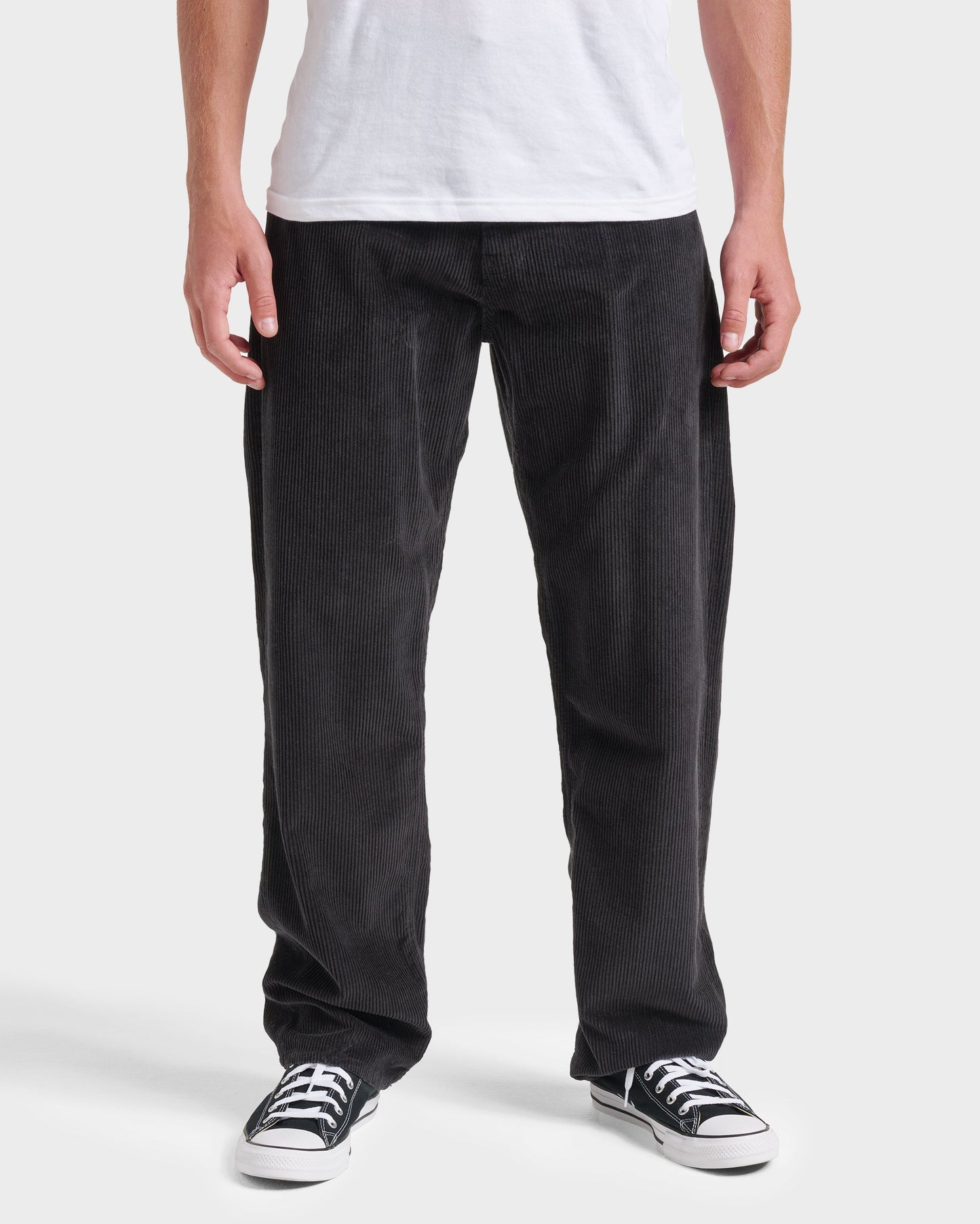 Landers Cord Pants - Phantom Quick Silver Phantom