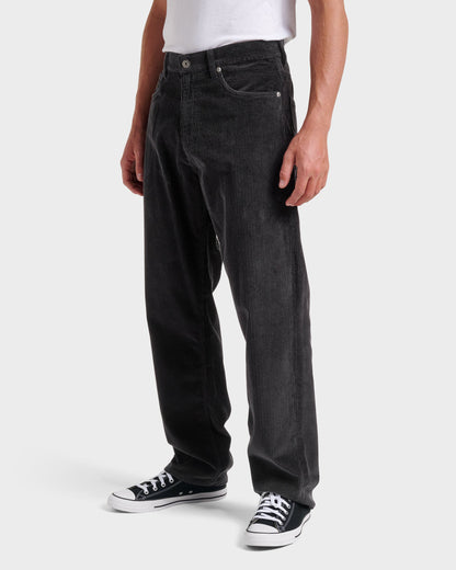 Landers Cord Pants - Phantom Quick Silver Phantom