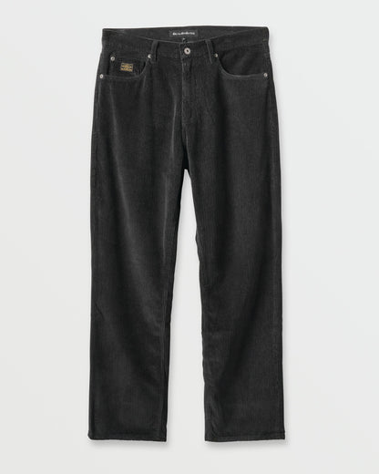 Landers Cord Pants - Phantom Quick Silver Phantom