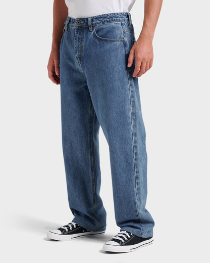 Baggy Denim Pants - Medium Indigo Quick Silver Medium Indigo