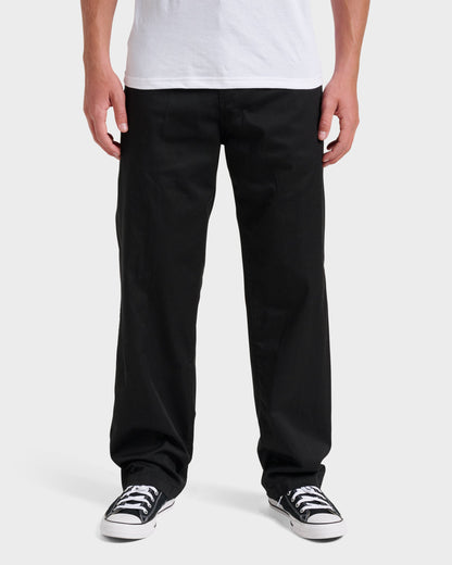 Union Stretch Pants - Black Quick Silver Black