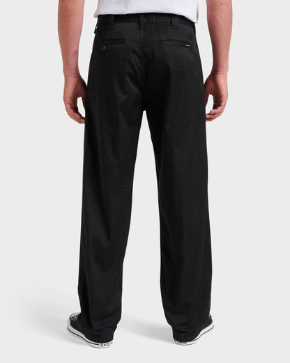 Union Stretch Pants - Black Quick Silver Black