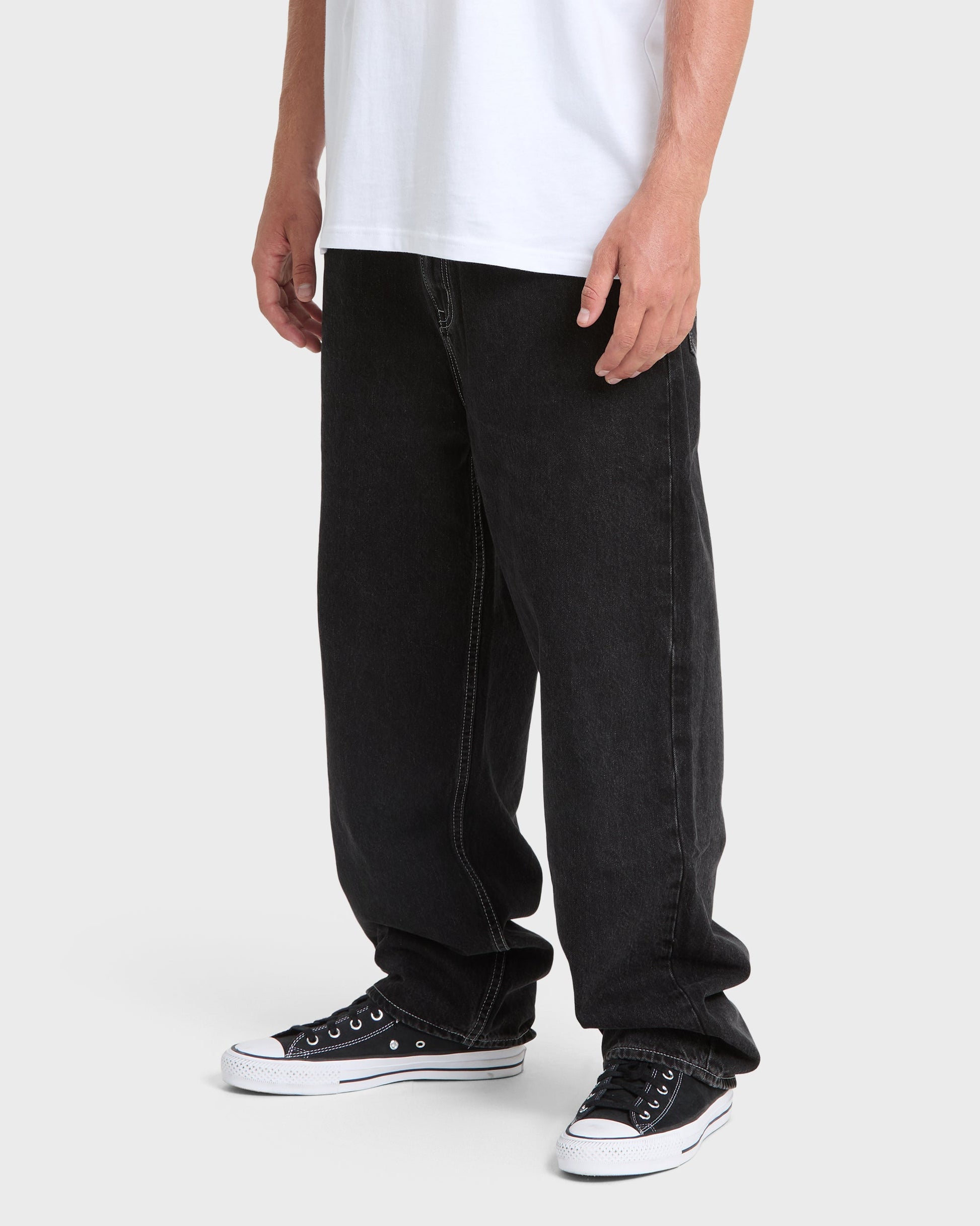 Baggy Denim Pants - Black Wash Quick Silver Black Wash