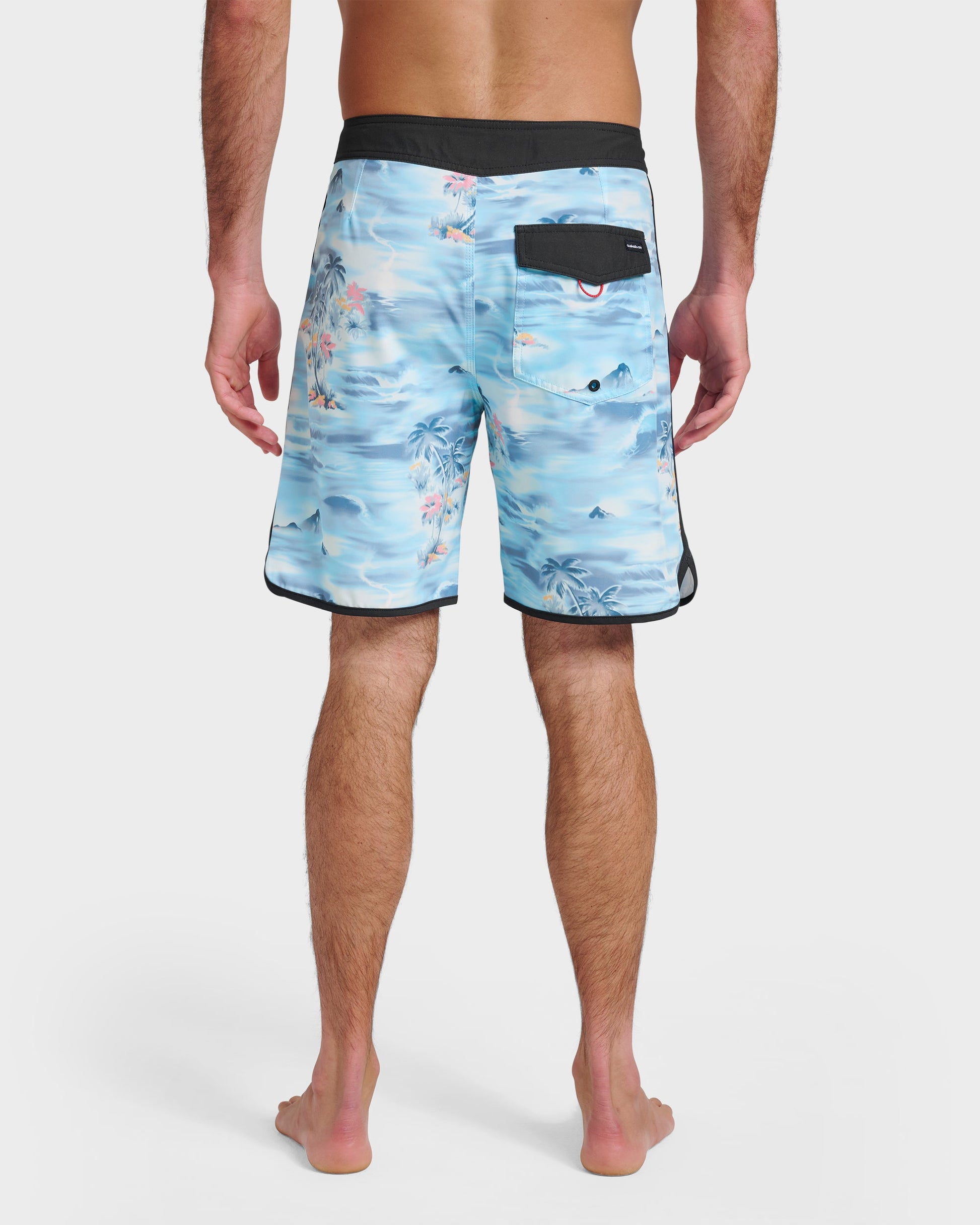 Surfsilk Tropical Surf 19" Boardshorts - Total Eclipse Quick Silver Total Eclipse