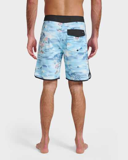 Surfsilk Tropical Surf 19" Boardshorts - Total Eclipse Quick Silver Total Eclipse