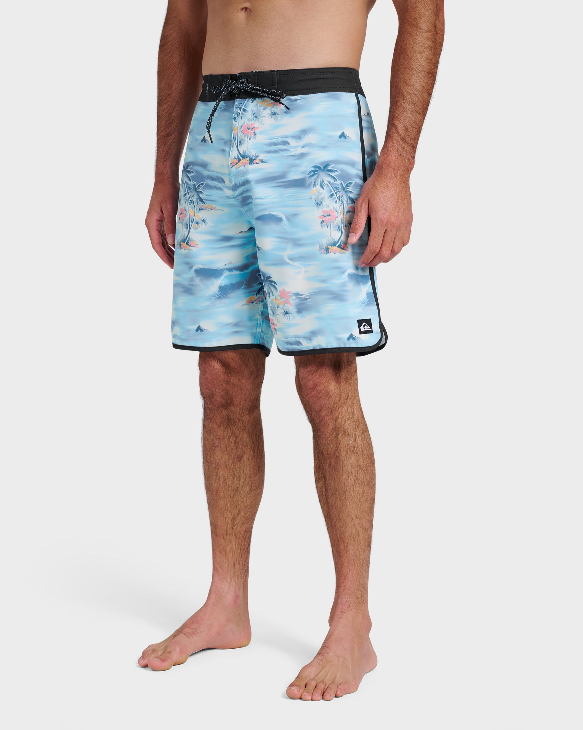 Surfsilk Tropical Surf 19" Boardshorts - Total Eclipse Quick Silver Total Eclipse