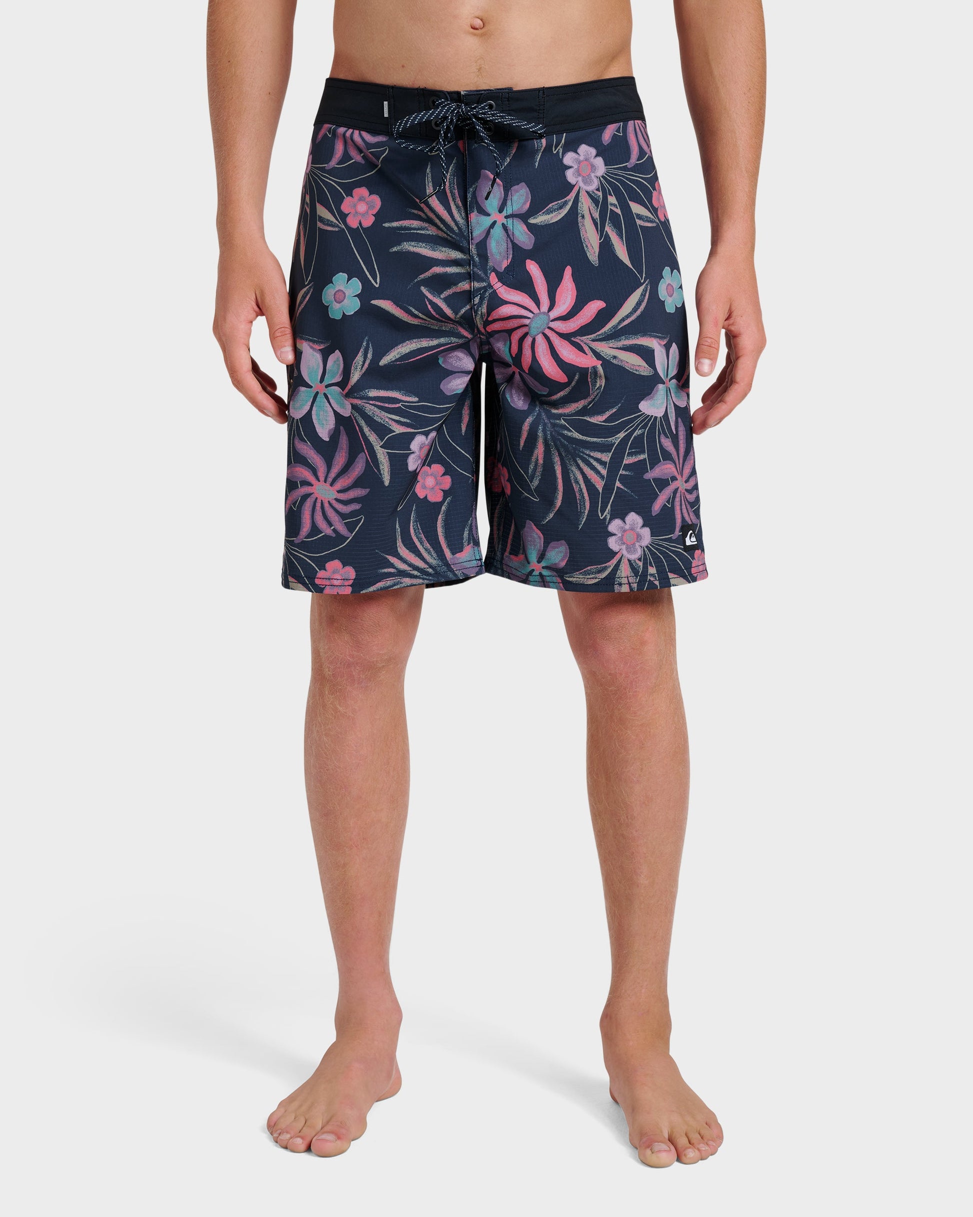 Highline Straight Leg 19" Boardshorts - Total Eclipse Quick Silver Total Eclipse