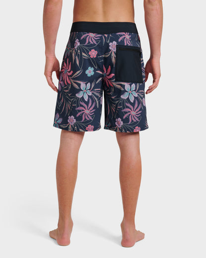 Highline Straight Leg 19" Boardshorts - Total Eclipse Quick Silver Total Eclipse