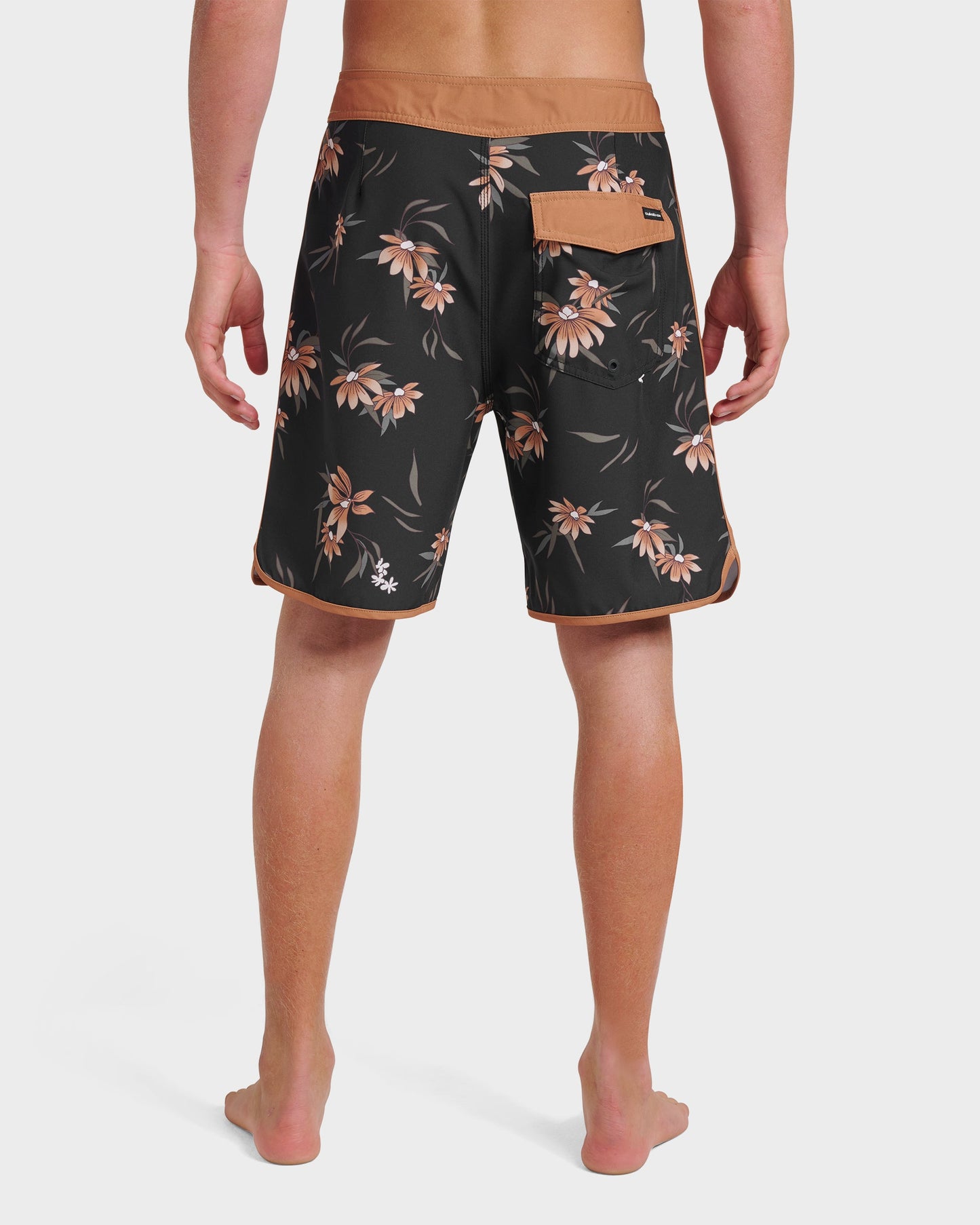 Surfsilk Costal Flora 19" Boardshorts - Black Quick Silver Black