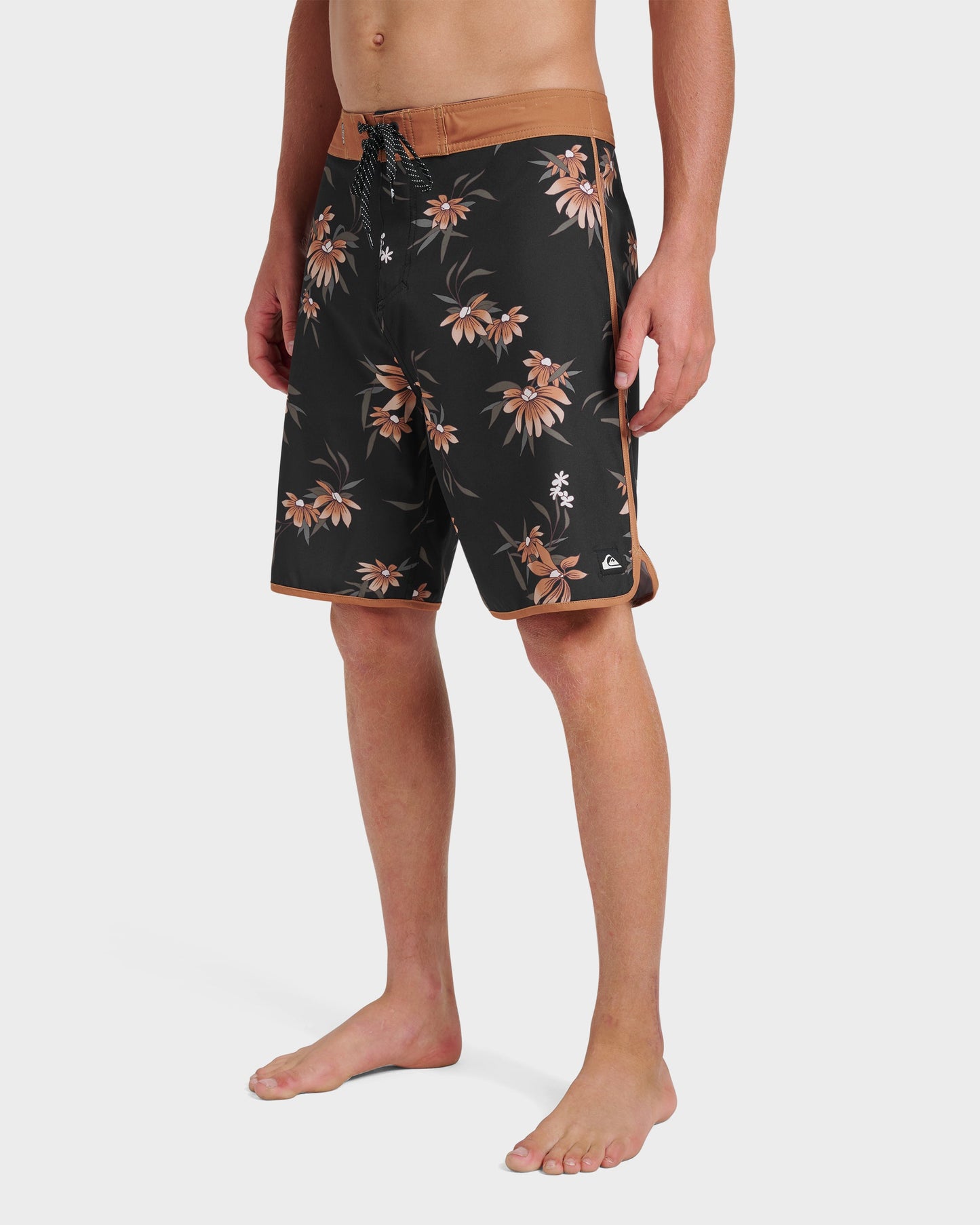 Surfsilk Costal Flora 19" Boardshorts - Black Quick Silver Black