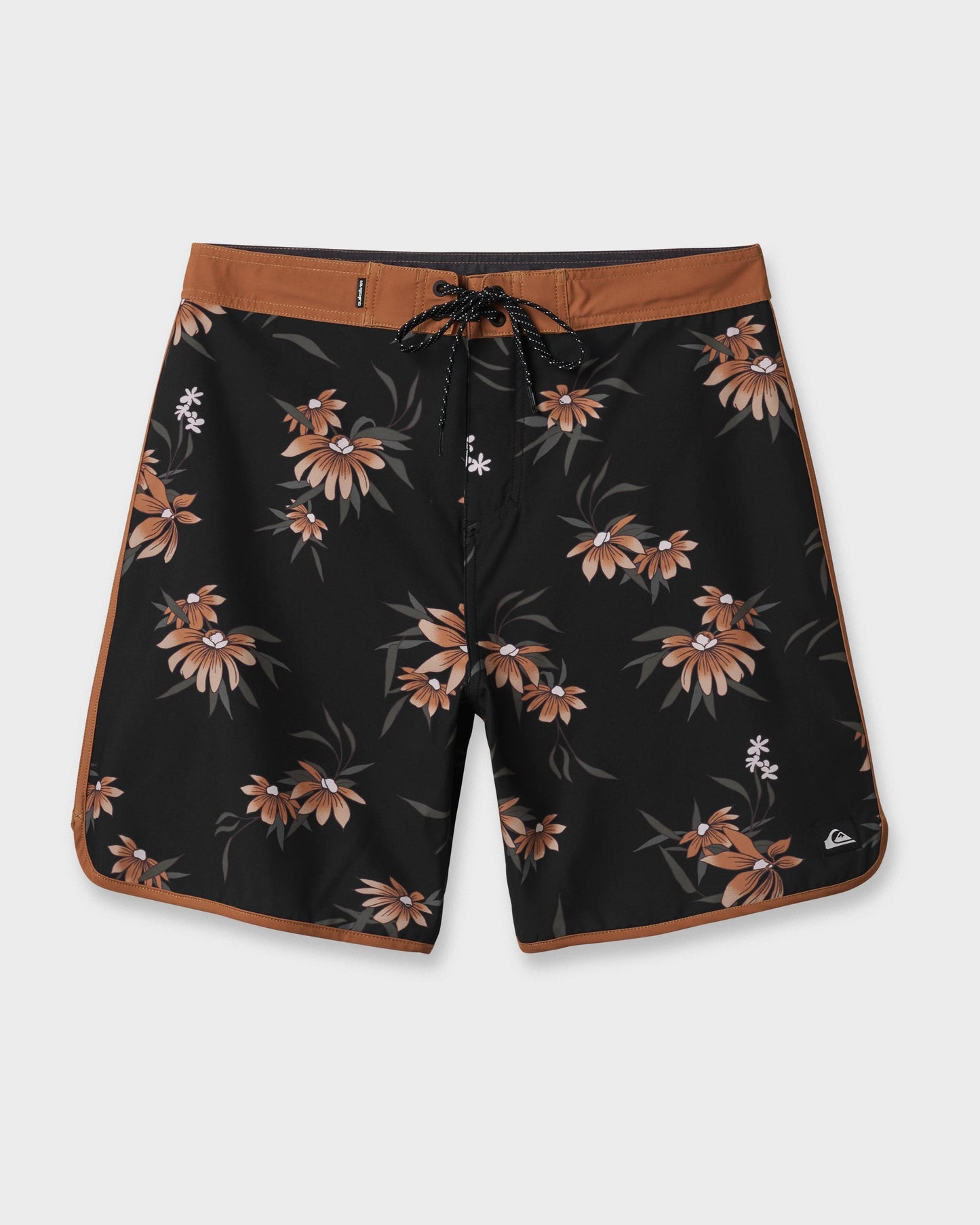 Surfsilk Costal Flora 19" Boardshorts - Black Quick Silver Black