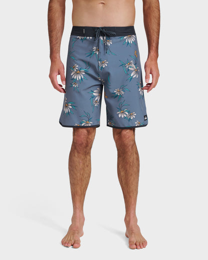 Surfsilk Costal Flora 19" Boardshorts - China Blue Quick Silver China Blue