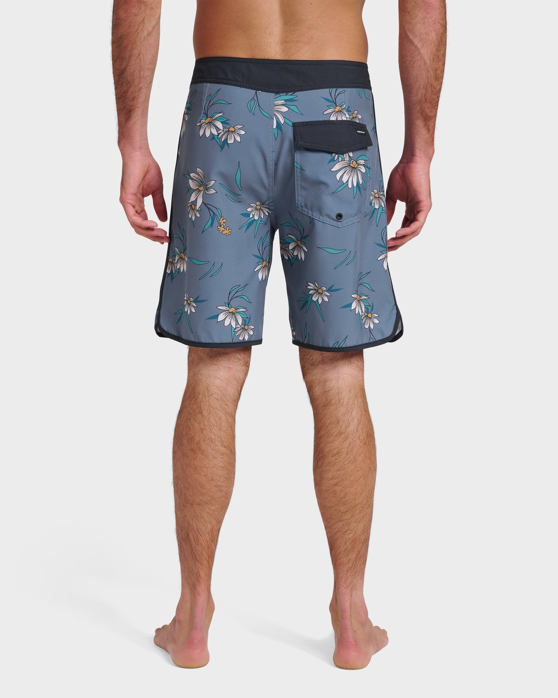 Surfsilk Costal Flora 19" Boardshorts - China Blue Quick Silver China Blue
