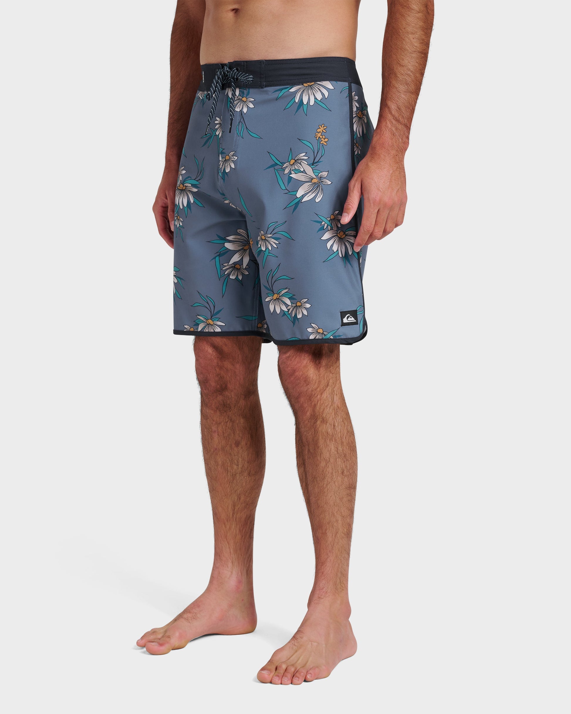 Surfsilk Costal Flora 19" Boardshorts - China Blue Quick Silver China Blue