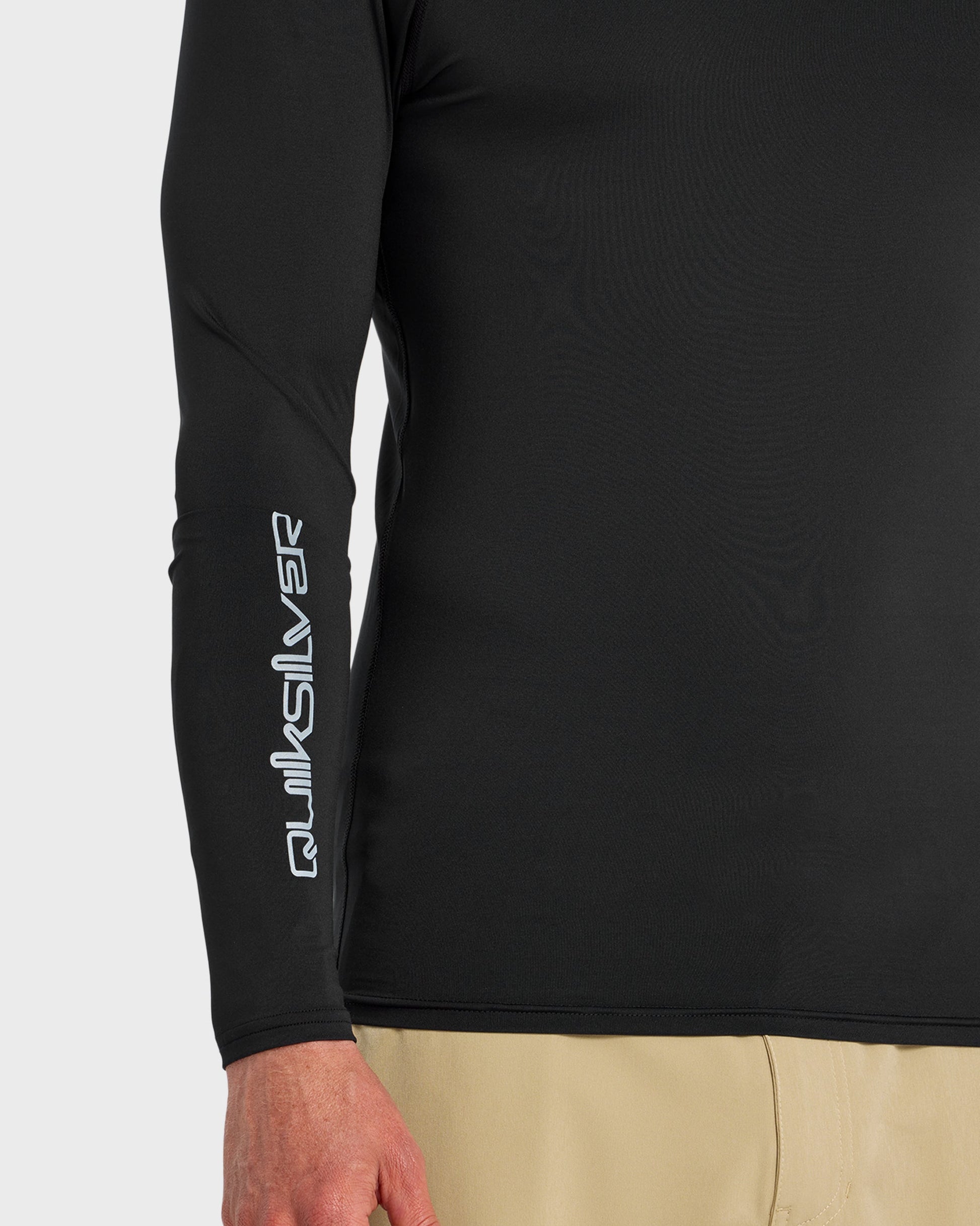 Everyday UPF 50 Long Sleeve Rashguard - Black Quick Silver Black