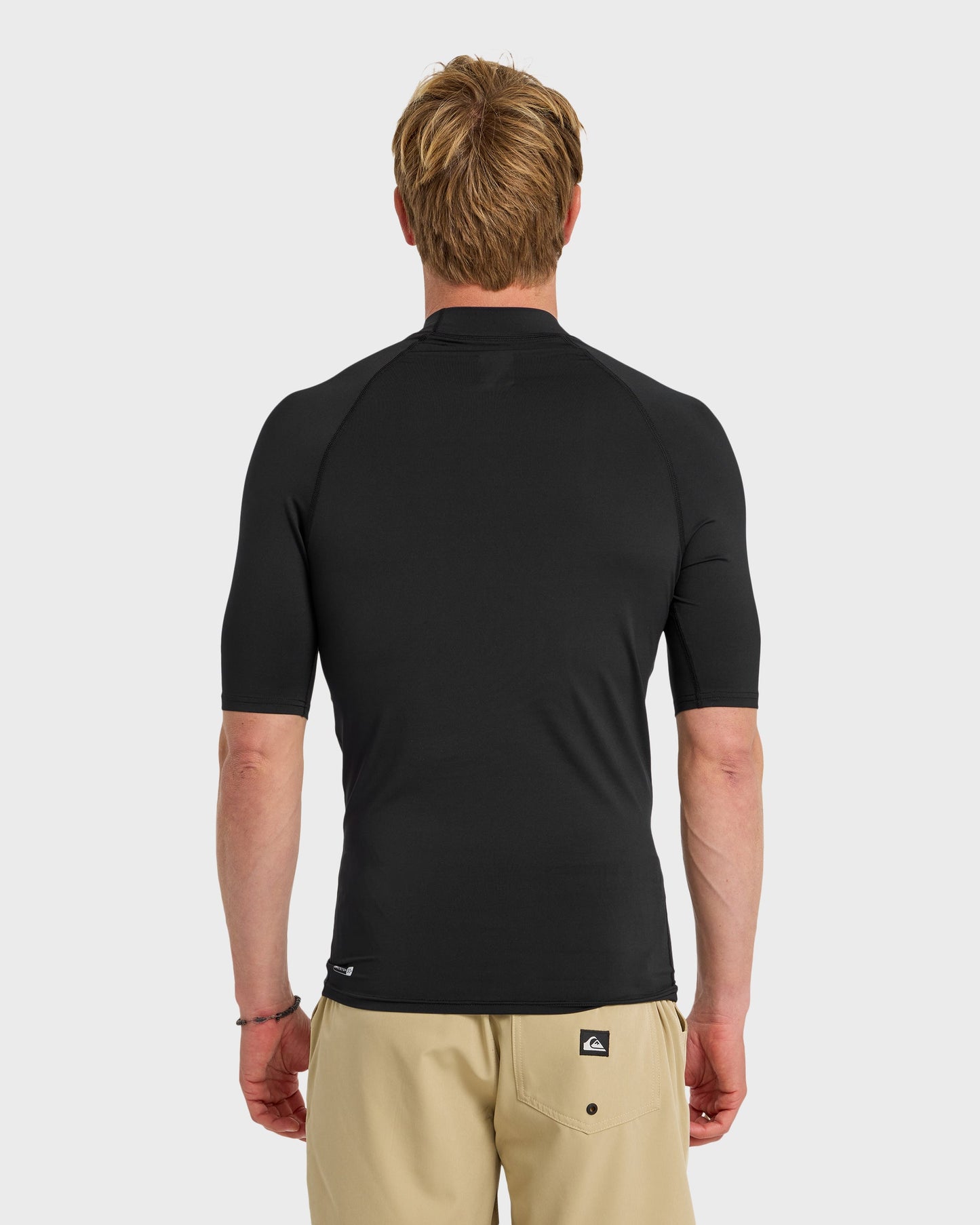 Everyday UPF 50 Short Sleeve Rashguard - Black Quick Silver Black