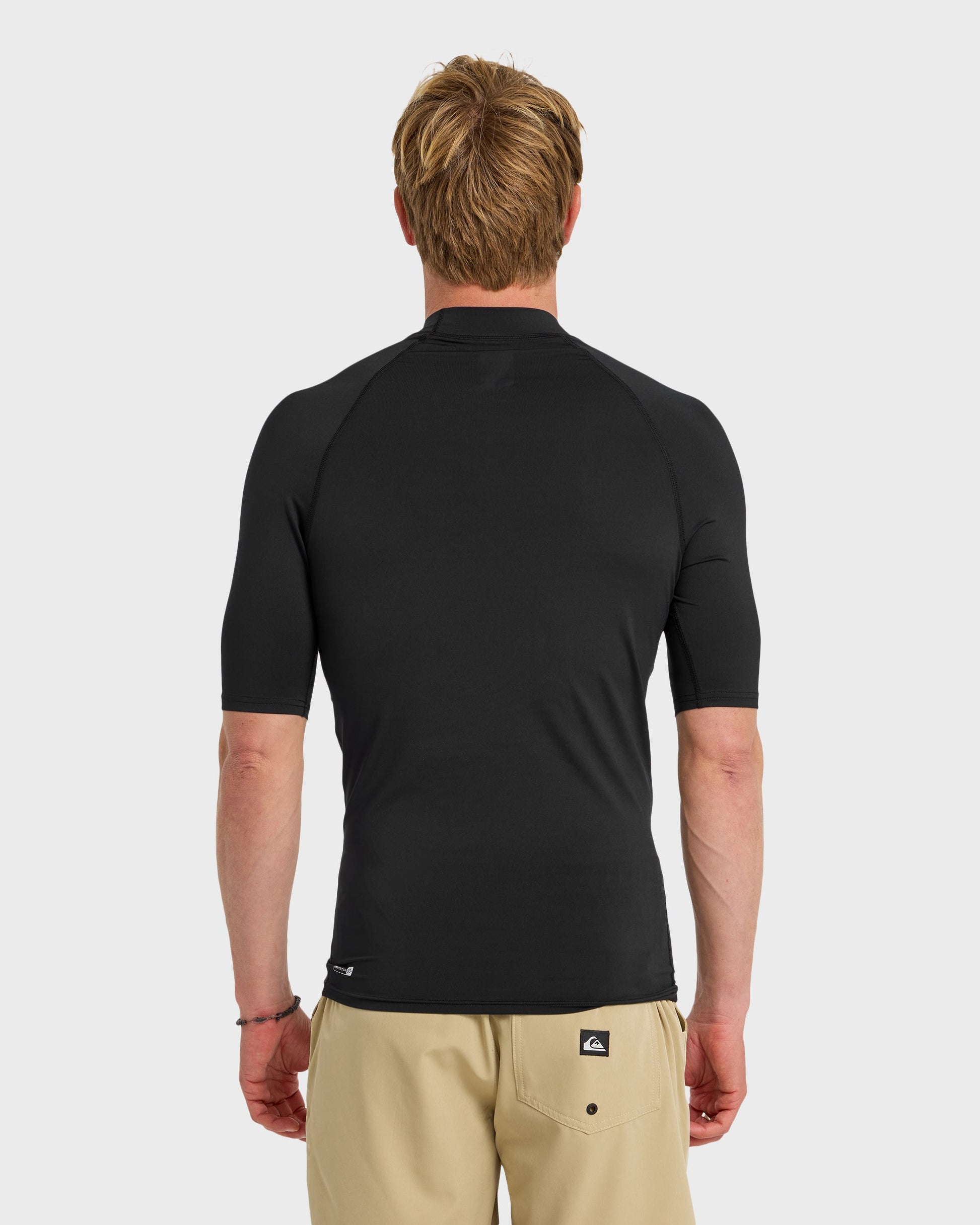 Everyday UPF 50 Short Sleeve Rashguard - Black Quick Silver Black