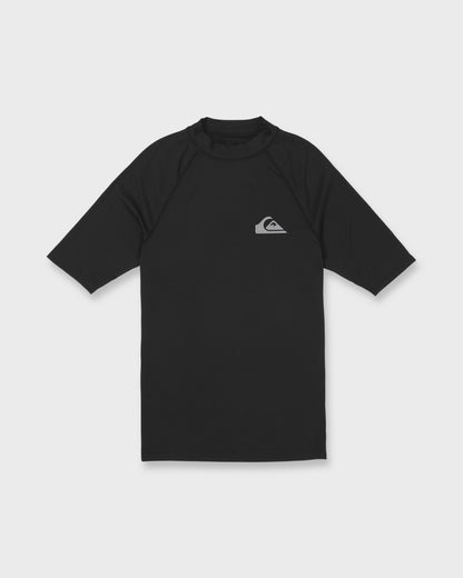 Everyday UPF 50 Short Sleeve Rashguard - Black Quick Silver Black