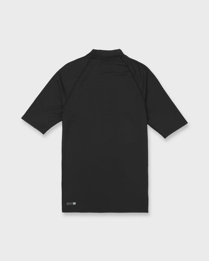 Everyday UPF 50 Short Sleeve Rashguard - Black Quick Silver Black