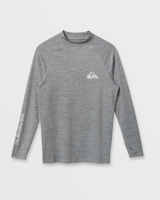 Everyday UPF 50 Long Sleeve Rashguard - Smoked Gray Heather Quick Silver Smoked Gray Heather